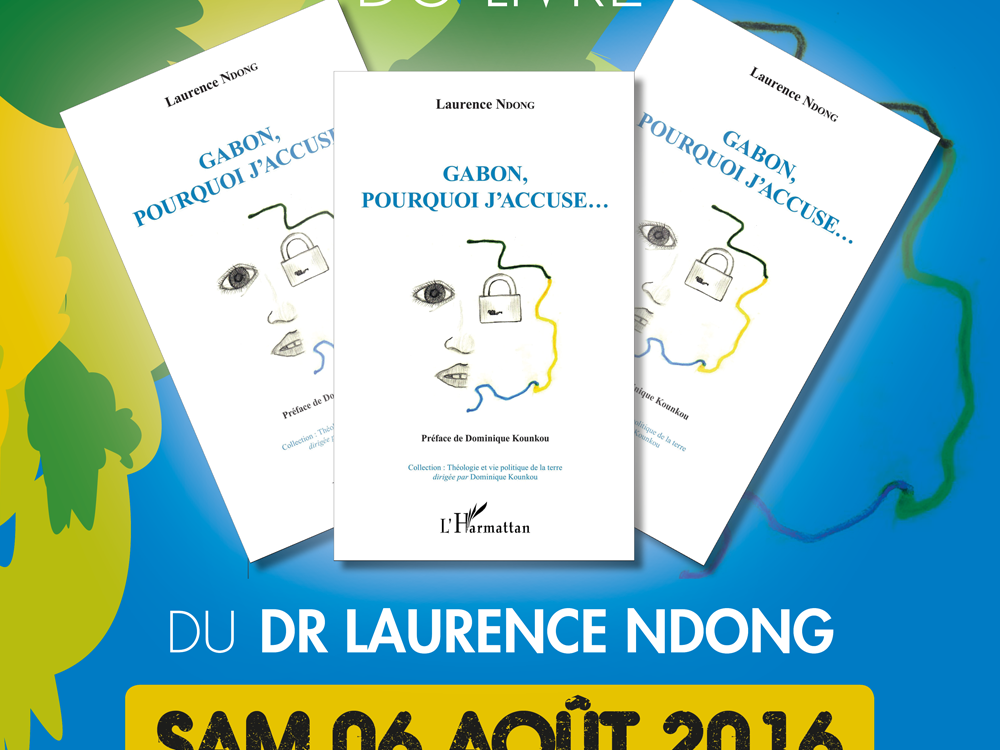 Affiche tournée livre de Laurence Ndong