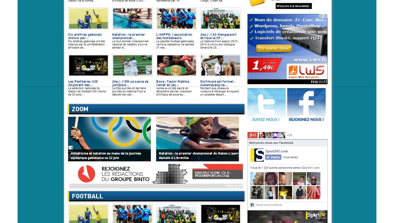 Sport241.com, le portail n°1 du sport gabonais