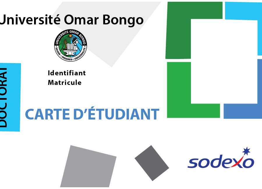 Carte d'étudiant de l'Université Omar Bongo