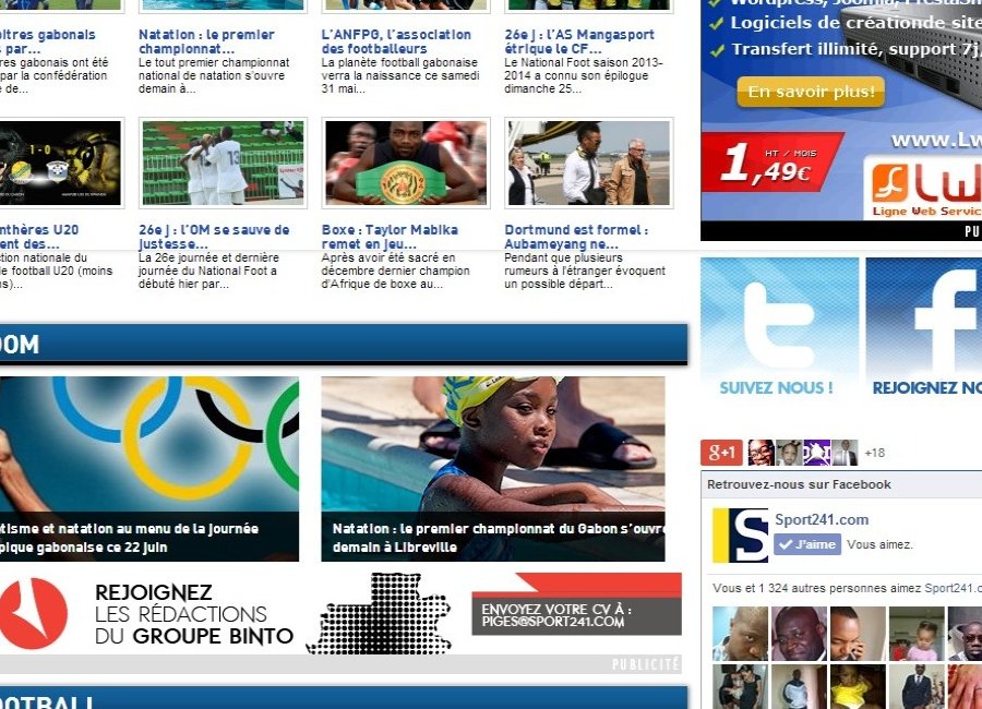 Sport241.com, le portail n°1 du sport gabonais